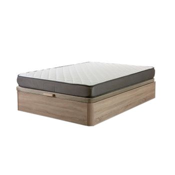 Cama Canape Abatible Cambria 150x190 Cm + Colchon Basico De 18 Cm