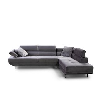 Sofa Rinconera Chaise Longue Executive 262cm Gris, Chaise Derecho