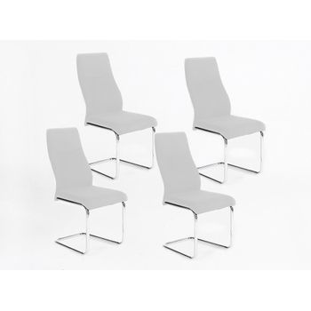 Silla De Comedor Bella, Blanco, 4 Unidades