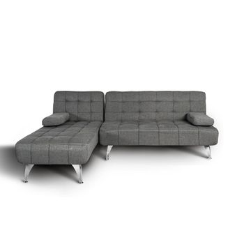 Sofa Cama Chaise Longue Keren Xs 198cm Gris Oscuro