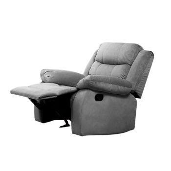 Sillon Reclinable Manual Houston 1 Plaza Gris