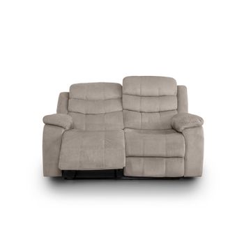 Sofa Reclinable Manual Houston 2 Plazas Marron