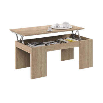 Mesa De Centro Elevable Elise, Cambria 90x50 Cm