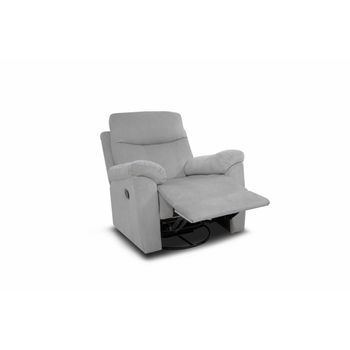 Sillon Reclinable Manual Texas 1 Plaza Gris