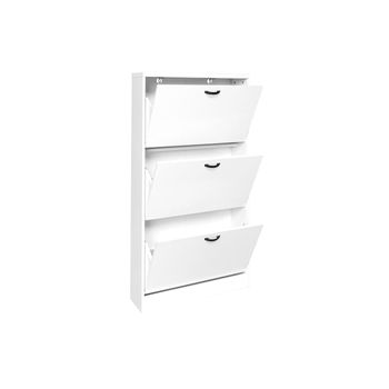 Zapatero Dune 3 Puertas 130cm, Blanco