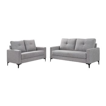 Conjunto De Sofas 3+2 Plazas Luigi, Gris