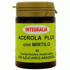 Acerola Con Mirtilo Plus Integralia, 40 Comprimidos