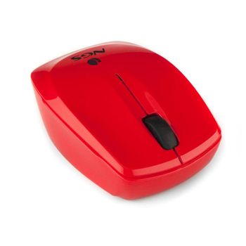 Raton Optico Ngs Bernoulli Laser Wireless Rojo