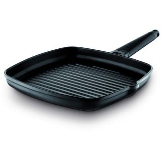 Castey Grill Induction Con Mango Desmontable Negro 27x27 Cm