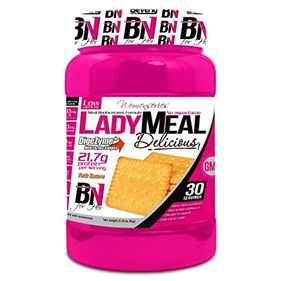 Lady Meal, Batido Sustitutivo Alimenticio, Alta Caliidad, Perdida De Peso Y Masa Grasa, 1kg Sabor Petit Beurre Galleta Para Mujer.