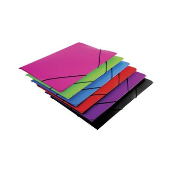 Carpeta Prolipopileno Colores Cuarto Gomas Solapas