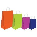 Bolsa Papel Kraft Paquete 25 Ud 24x32x10 Fucsia 12104009