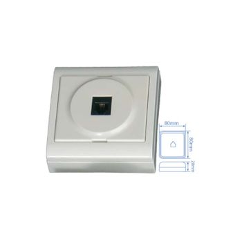 Base Superficie Telefono 6p4c 80x80mm Blanco 16a 250w Gsc Evolution.