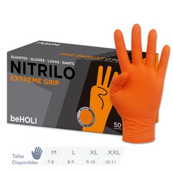 Guante De Nitrilo Extreme Grip De Beholi - M