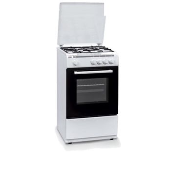 Cocina con horno Milectric CGS-50B blanco 3 zonas 50cm natural / butan