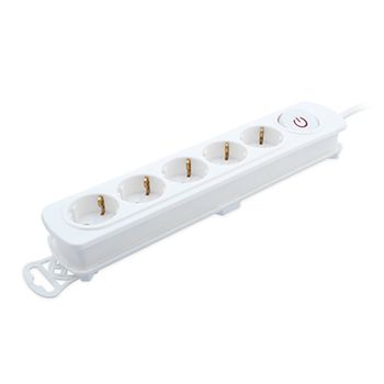 Garza Basic Power Regleta 3 Tomas con Interruptor y Cable 3m Blanco