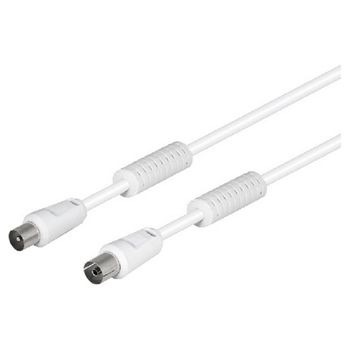 Cable De Antena Tm Electron Blanco 2,5 M