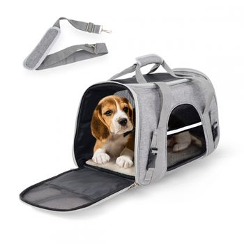 Transportín Para Mascotas, Talla L, Soporta 15 Kg, 70x52,5x50 Cm, Plegable, Gris, Balú, Mobiclinic con Ofertas en Carrefour