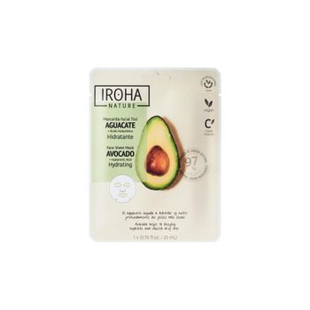 Mascarilla Facial Tisú Hidratante Con Aguacate Iroha Nature 20 Ml