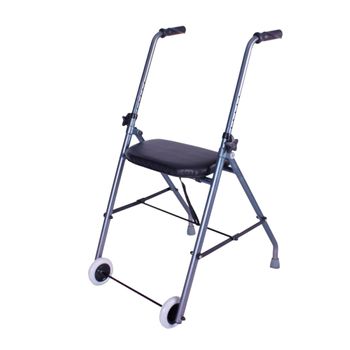 Andador Para Ancianos Mobiclinic Aluminio Ligero Y Plegable Frenos Con  Asiento Cesta Y 4 Ruedas Prado Azul con Ofertas en Carrefour