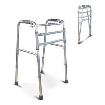 Andador Para Ancianos Mobiclinic Ajustable Plegable Resistente Acero Ligero  Con Asiento 2 Ruedas Emérita Azul con Ofertas en Carrefour