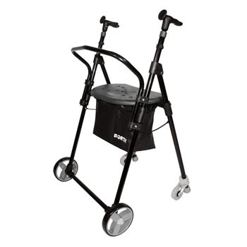 Andador Para Ancianos Mobiclinic Andador Adultos Aluminio Ligero Plegable  Con Asiento Y 2 Ruedas Capitel Gris con Ofertas en Carrefour