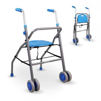 Obbocare Carro De La Compra De 4 Ruedas Con Asiento En Color Negro. Carro  Andador De Aluminio Plegable Para Ancianos. Carrito Co con Ofertas en  Carrefour