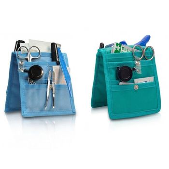Pack 2 Organizadores De Enfermería Keen's De Elite Bags Para Bata O Pijama: 1 Verde Y 1 Azul