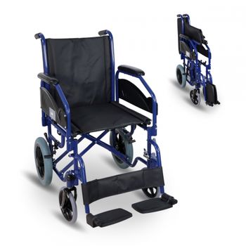 Silla De Ruedas De Tránsito Premium  Mobiclinic Plegable  Reposabrazos Y Reposapiés Extraíbles  Maestranza