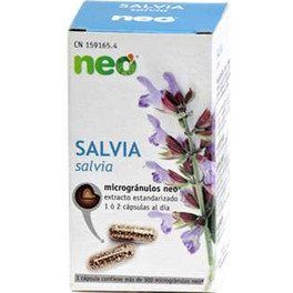 Neo - Extracto Seco De Hojas De Salvia 200 Mg - 45 Comprimidos - Reduce Síntomas De La Menopausia - Regulador Hormonal