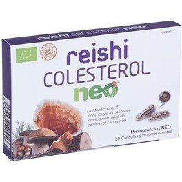 Neo Reishi - Colesterol 30 Cápsulas - Complemento Alimenticio Reductor Del Colesterol Con Hongos Naturales De Cultivo Ecológico