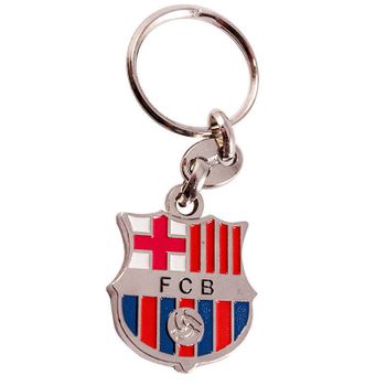 Llavero Fc Barcelona Escudo Plateado