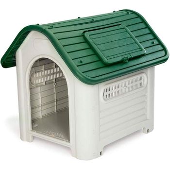 Caseta Para Perros Resina Dakota Green Kzt1007