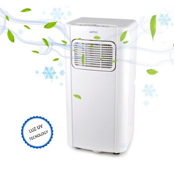 Aire Acondicionado Portátil Con Luz Uv + Deshumidificador Artic Uv 7000 Btu 1750 Frigorías 2050w