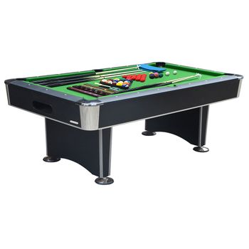 Mesa De Billar Semi Profesional Atlanta Deluxe - Fácil Montaje - Incluye Niveladores De Patas - Ideal Para Jugar Con Amigos - Devessport