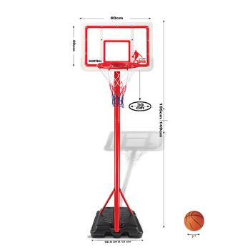 Canasta Baloncesto Infantil Ajustable 1,49 - 1,95 Cm