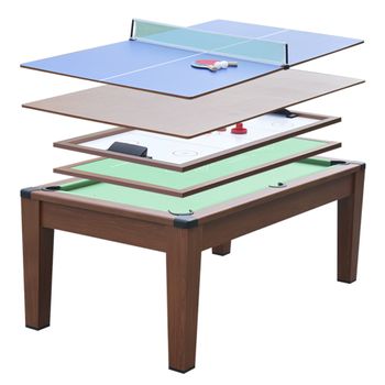 Mesa transformable en billar y ping-pong BALTHAZAR - Azul