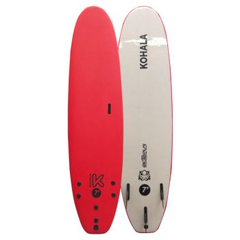 Tabla De Surf Rígida Octopus 7´ - Softboard Roja Kohala