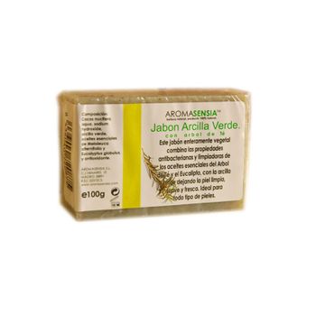 Jabon De Arcilla Verde Y Arbol Del Te 100 G Aromasensia