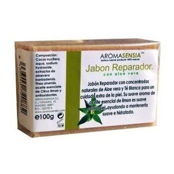 Aromasensia Jabon Reparador Aloe & Te Blanco 100 Gr