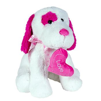 Peluche Perro Sentado Corazon 45 Cm