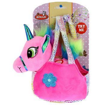 Peluche Bolso Unicornio Musica + Movimiento