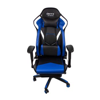 Silla De Escritorio De Pu Prixton Gaming Ónyx - Azul