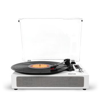 Tocadiscos Bluetooth Studio Deluxe Prixton Reproductor Y Convertidor De Vinilos - Blanco