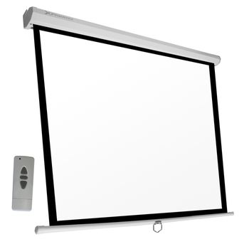 Pantalla De Proyector De Pvc Metal Homcom 253x7,5x168 Cm-blanco con Ofertas  en Carrefour