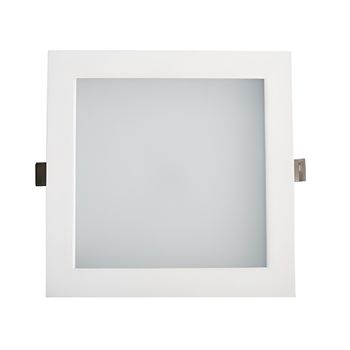 Downlight Cuadrado Aluminio Blanco 25w Blanco Cálida 3000k Blanco Cálida 3000k