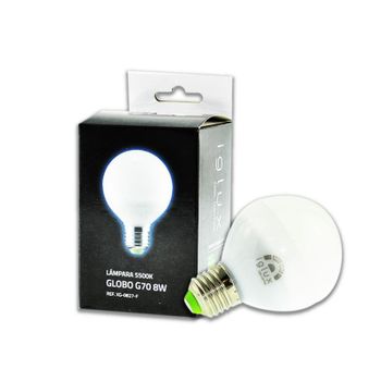 Bombilla Globo Led E27 8w 650lm Luz Fria 5500k Iglux