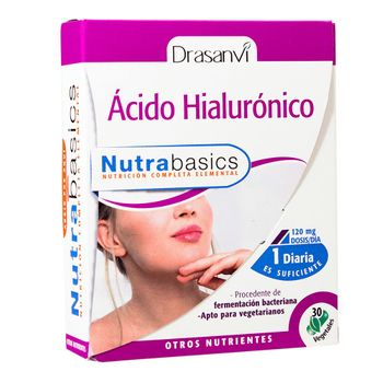 Ácido Hialurónico Nutrabasicos Drasanvi, 30 Cápsulas