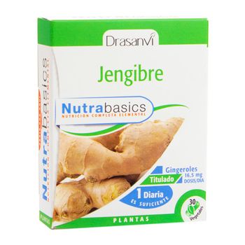 Jengibre Nutrabasicos Drasanvi 30 Cápsulas