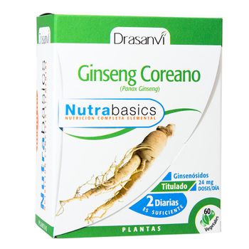 Ginseng Coreano Nutrabasicos Drasanvi 60 Cápsulas